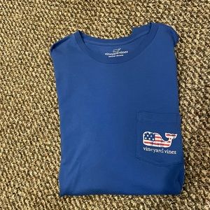 Men’s Vineyard Vines American Flag Design Tee Shirt